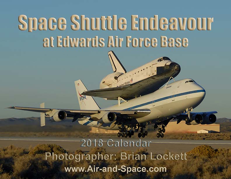 Lockett Books Calendar Catalog: Space Shuttle Endeavour at Edwards Air Force Base
